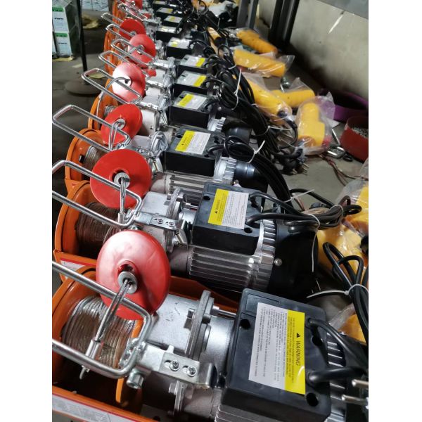Mini 500kg/1000kg Portable Electric Wire Rope Hoist New Condition Remote Control