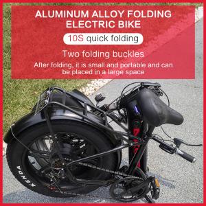 Lithium Battery Magnesium Alloy 48V/13Ah Led Variable Speed Electric Bicycle