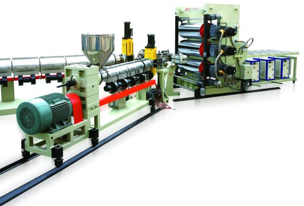 2400mm Pc Hollow Sheet Line 1200Kg/H With Double Screw