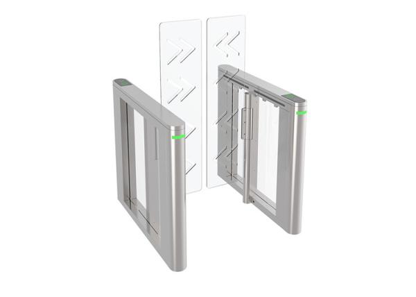 AC100V Lane Turnstile Gate 0.2s  Full Height Swinging Panel Brushless Servo