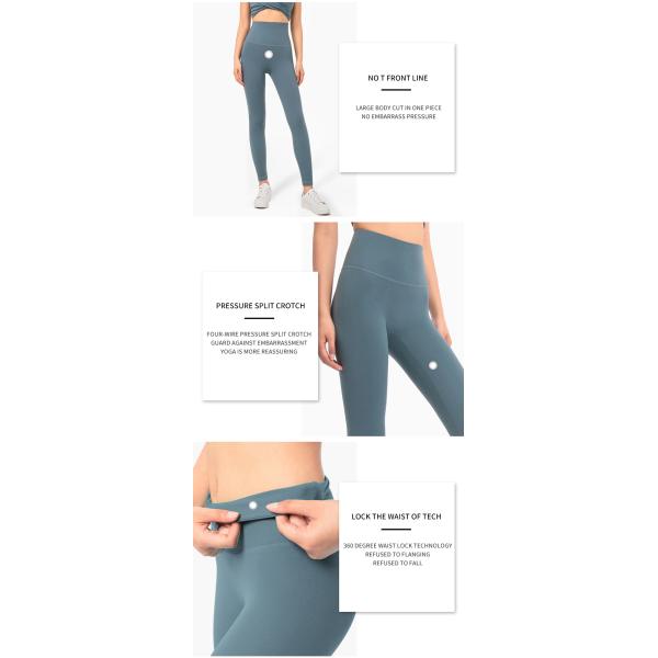 80% Nylon Yoga Leggings High Waist Four Way Stretchy RGS