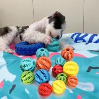 Chiens de compagnie gâterie en caoutchouc distribuer une balle cacher de la nourriture puzzle mordre interactif Pet Ball mâcher