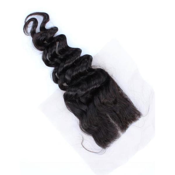 Sale High Quality Peruvian Human Hair Deep Wave No Tanle No Shedding Top Lace Closure