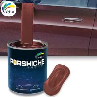 Pintura de automóvil de color rojo oscuro metálico mate de secado rápido