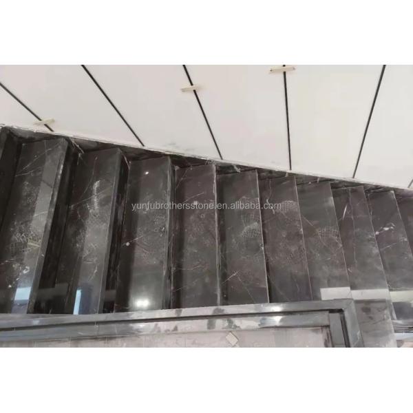 Natural Stone Big Slab Cut-to-Size Honed Stone Slab Modern Marble Stairs for Indoor Villa