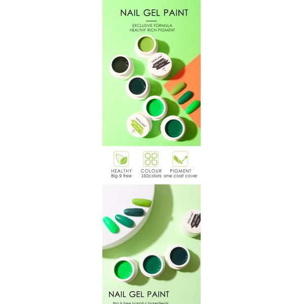 Pinturas de un solo trazo para uñas Pod Painting Nail Art Gel Paint