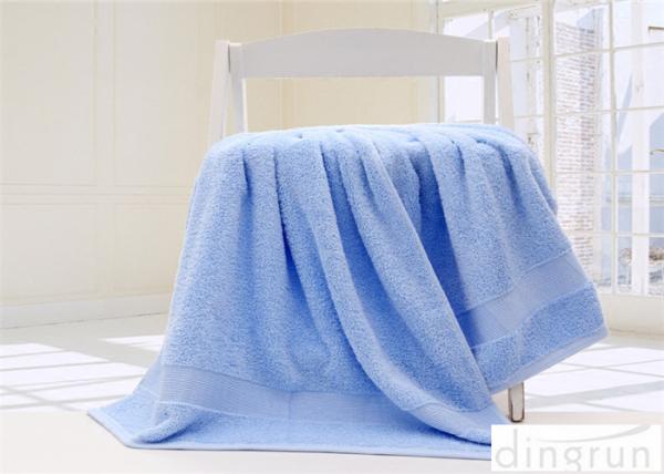 Comfortable Satin Cotton Bath Towels For Hotel / Home 400-600gsm