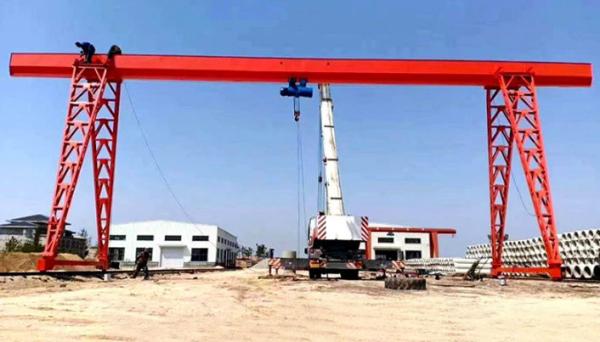 MH 3t Electric gantry crane，Outdoor stockyard, gantry crane, electric hoist