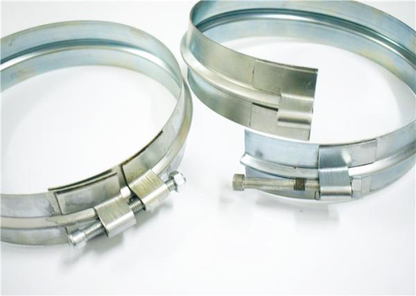 Welding Wide Pipe Clamp OEM Accepted Thickness 1mm ~ 1.2mm Sliver Industrial