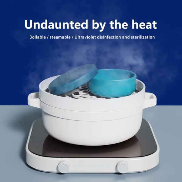 Yellow Training Infant Feeding Bowl 450ML Infant Suction Bowls For Baby