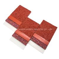 Surface caoutchoutée de voie courante de polyuréthane de système de sandwich résistant aux intempéries
