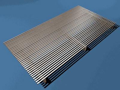 Welded Johnson Wedge Wire Flat Panel Stainless Steel Material Heat Resisting