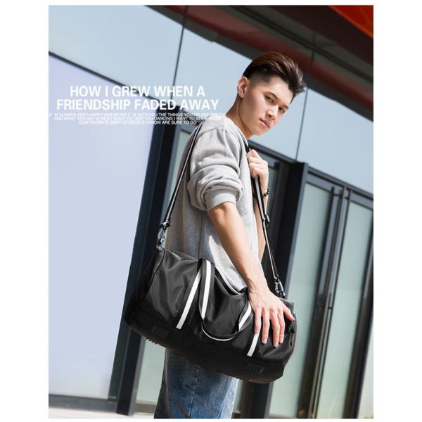 29L Sports Gym Bag Oxford Waterproof Travel Bags With Shoe Pocket