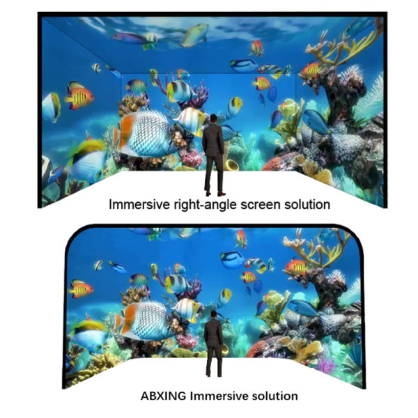 Immersive LED Display Seamless Design GOB Tech Better Protection360°+180° Panoramic ScreenHigh Resolution and High Refresh Rate