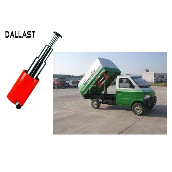 Piston Telescopic Single Acting Hydraulic Cylinder for Garbage Truck / Dump Truck