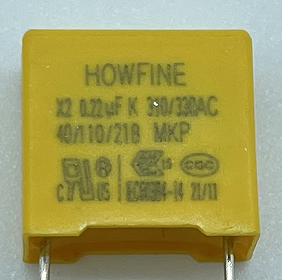 Anti Interference X2 Film Capacitor 310V-330V Tinned Copper Clad Steel Wire