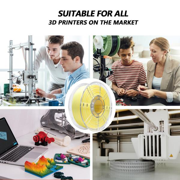 3d Printing Filament High Toughness 3D Printer Gradient Yellow White PLA+ Filament 1000g