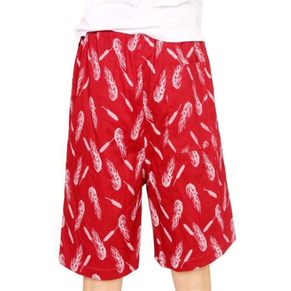 100% Cotton Mens Printed Cotton Shorts Floral Cotton Shorts
