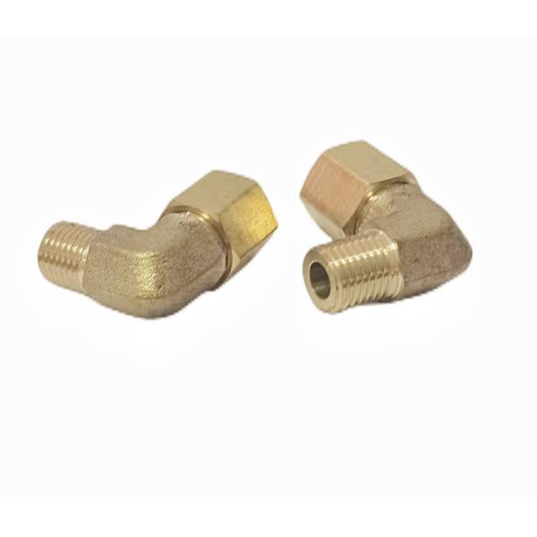 Brass Compression Tube Pipe Fitting 90 Degree Elbow Adapter OD X 1/4