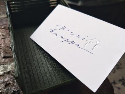 Personalised Premium Business Cards , Business Name Card Design Debossed With Silver Foil