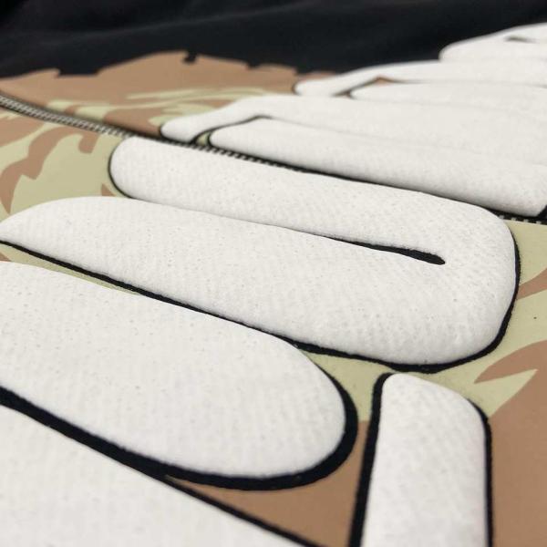 High Quality Custom Logo Wholesale 100% Cotton Premium 3D Full Zipper Up Puff Print Hoodies