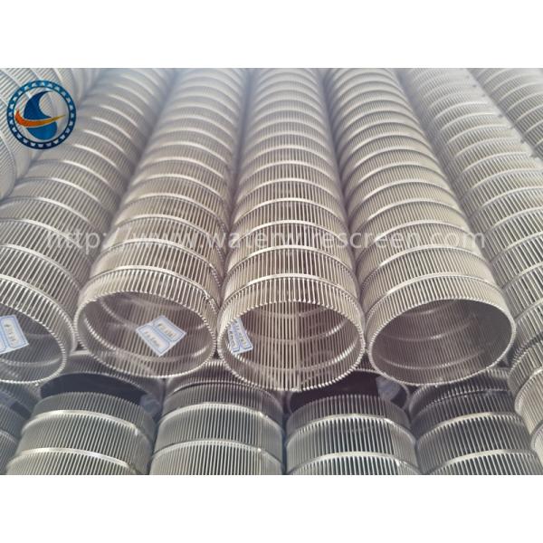 Sus304 Profile 80mm OD V Wire Screen Filter Screw Press Baskets