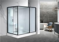 Shower Cabins White  Acrylic ABS Tray 1900*1200*2150mm  black  aluminium  side open