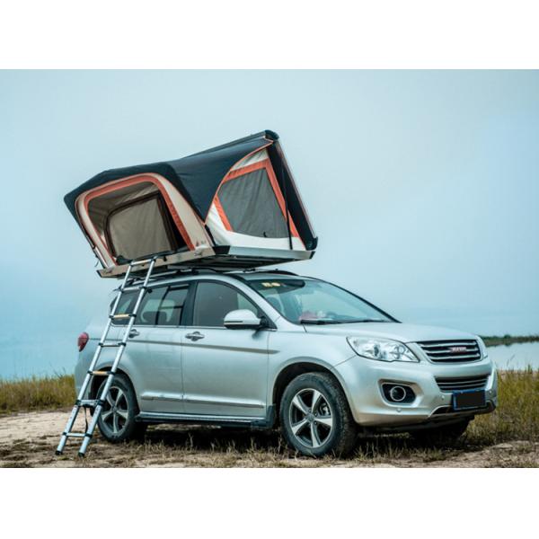 Top Rack Pure Aluminum Folding Air Spring Frame Roof Tent for 4x4 Cars Grey One Bedroom