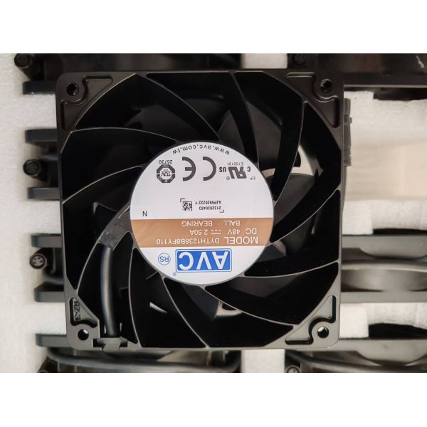 IP68 Waterproof 12038 DC Axial Cooling Fan 48V 8100RPM Dual Ball Bearing High Static Pressure Cooling Fan for Telecom Switch