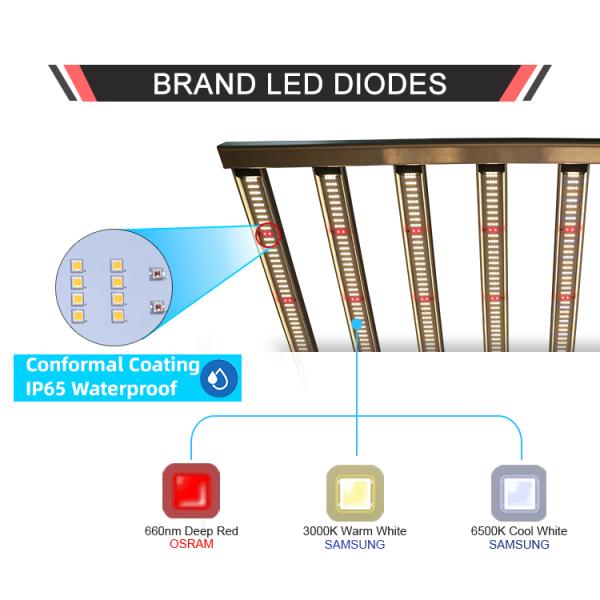 600w Samsung LED Daisy Chain Grow Lights For Seedlings