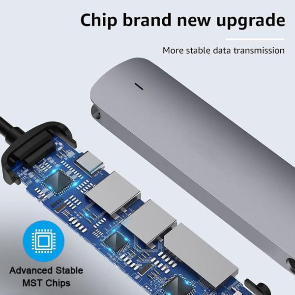 Переходник 5Gbps эпицентра деятельности HDMI USB c с читателем карты MicroSD TF