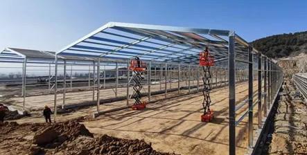 Prefabricated Galvanized Light Construction Steel Structure With Fast Construction