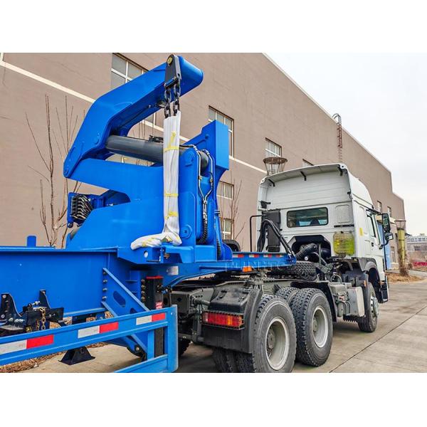 Новый китайский официальный грузовик контейнера боковой подъемник низкопольный полуприцеп с краном высокого качества