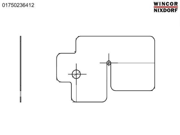 ATM Machine ATM spare parts 1750236412 ATM WINCOR CINEO C4060 PROTECTIVE SHEET-VS 01750236412 IN MOUDLE 1750200435