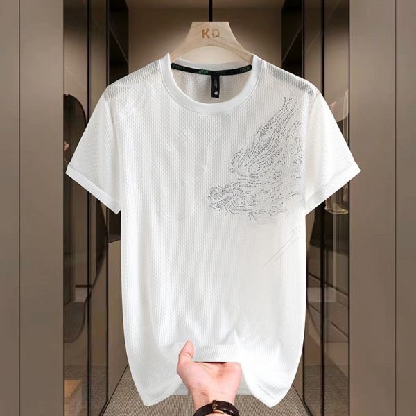 Factory Direct Knitwear Crewneck Mens Breathable Short Sleeve Logo Golf T Shirts