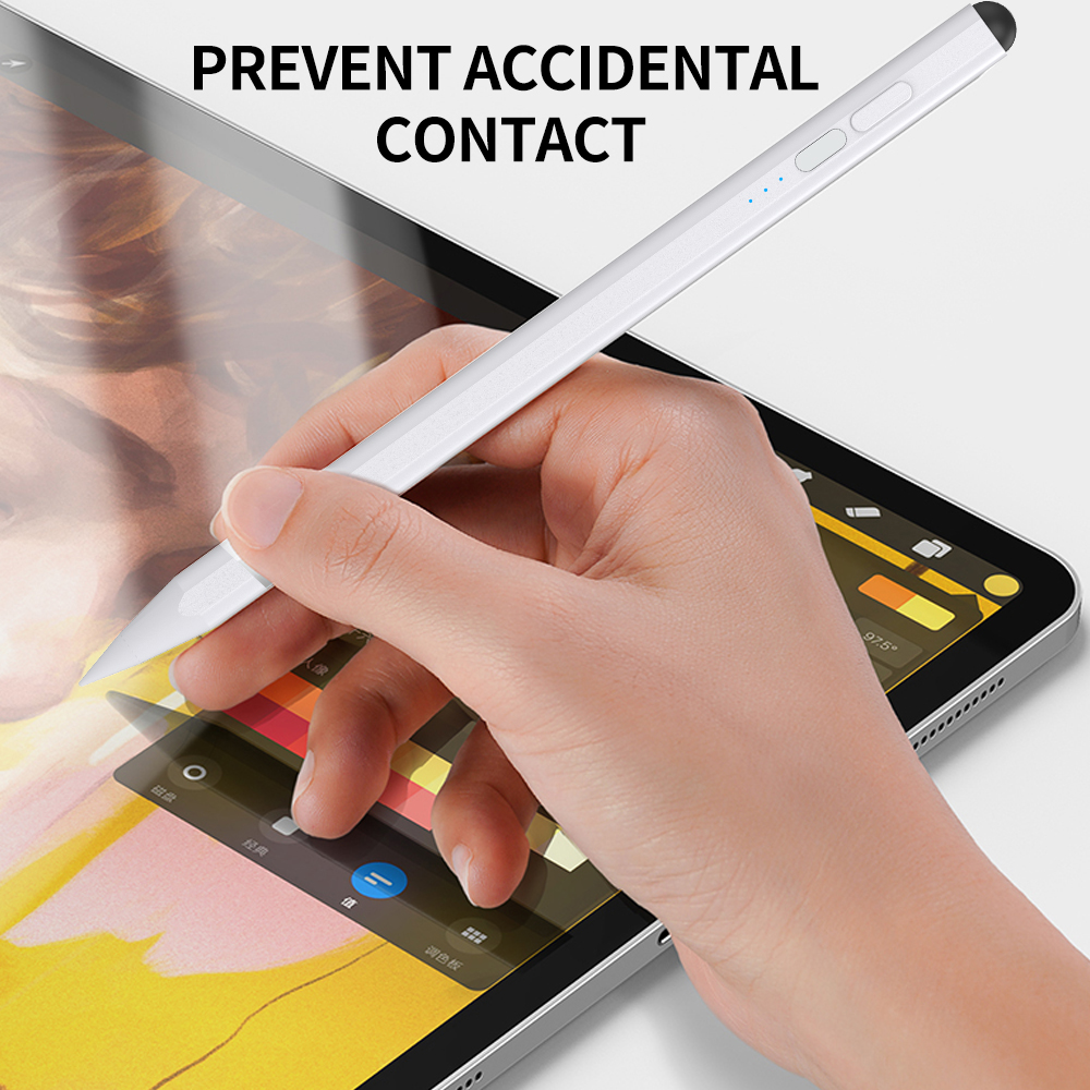 Free 4 Pen Tip 10-14H Using time  Active Stylus Pen Plus Passive Supports Tilt-Sensitive Drawing and Accidental Touch Prevention