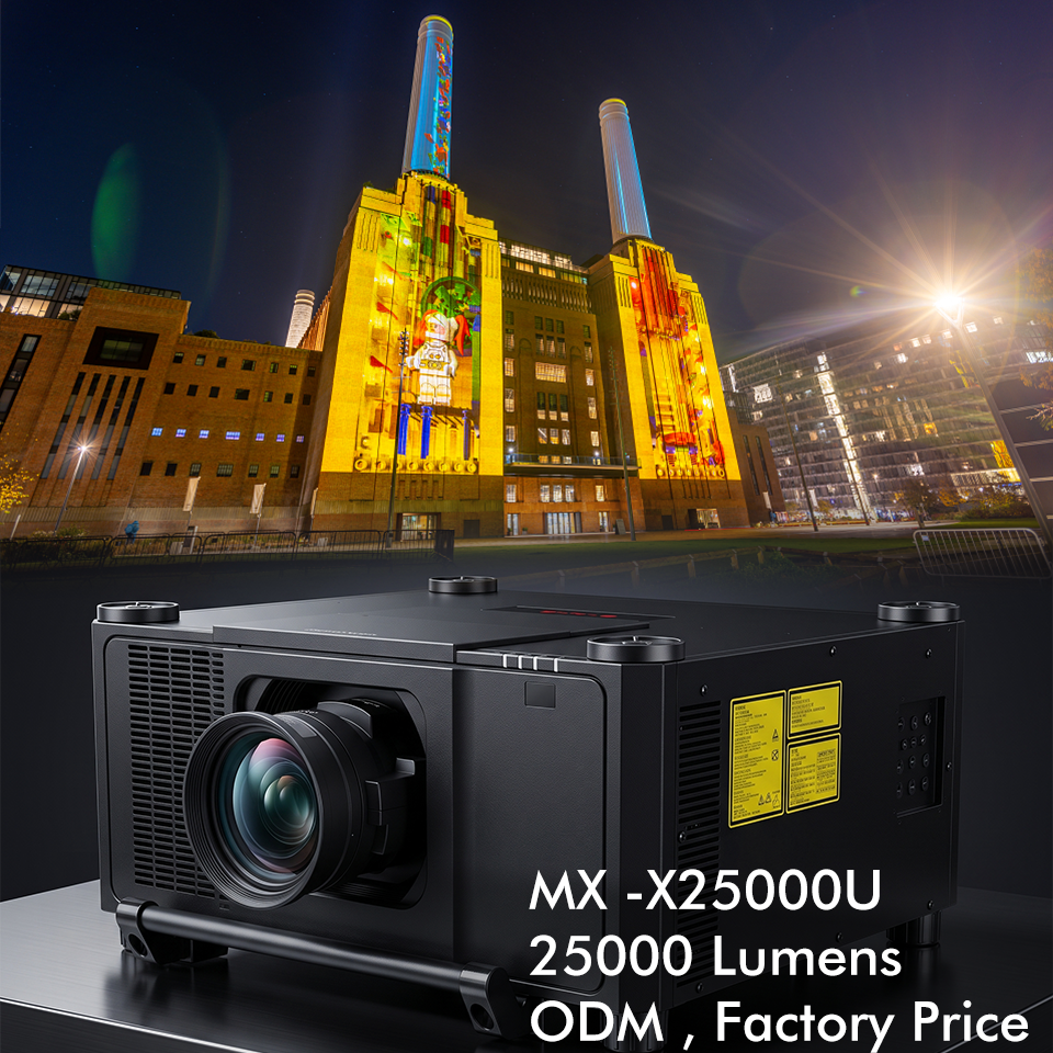 25000 Lumens WUXGA 3LCD Dual Color Laser Projector 3D Mapping Large Venue Display