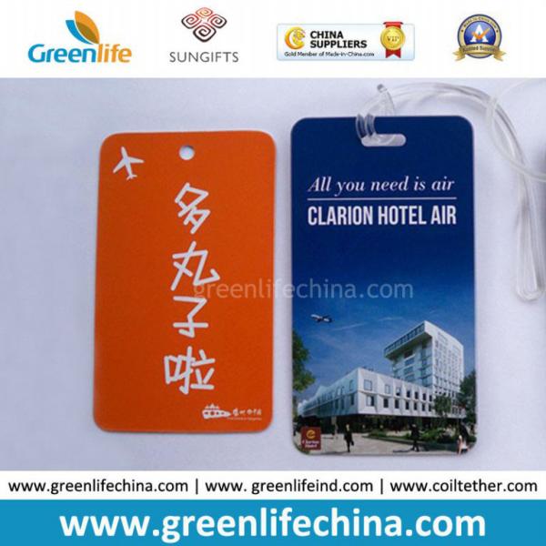 Canada Asked Hot Selling Custom Logo PVC Hard Travel Tag