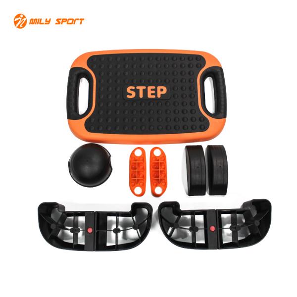54CM Adjustable Aerobic Step Platforms Bench Fitness Gym Orange
