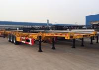 45t Carga Tri-Eixo 40ft Esqueleto de pescoço de galinha Semi-reboque para Container de petroleiros químicos