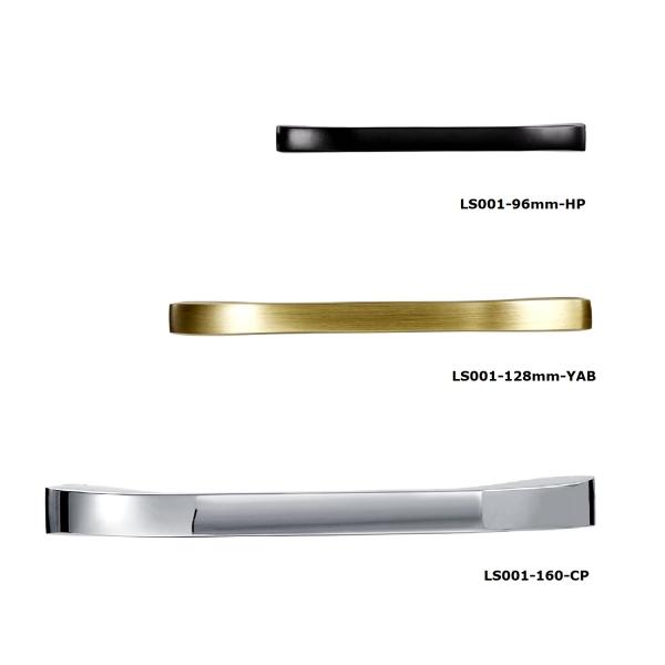 Modern Cabinet Handles by Brass for Cupboard,dresser,kitchen(center holes:96mm,128mm,160mm)