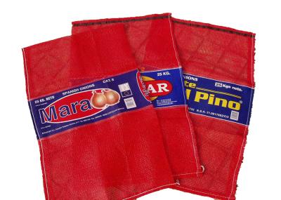 PE Polyethylene Woven Net Bags For Produce Multi Colored