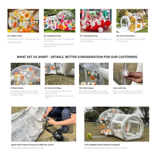 Надувный прозрачный купол Новый дизайн пузырь отель кемпинг надувный пузырь палатка пузырь дом надувный