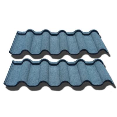 Wave Tile Metal Stone Coated 50 Years Warranty Color Stone Coated Bond Tile AZ100 Elite Tile/ Shingle Tile Metal Tile