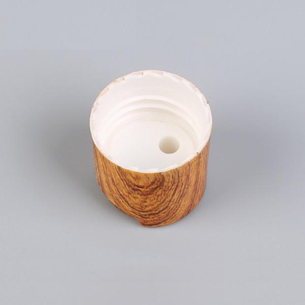 Пластмасса влияния крышек бутылки лосьона Tassel 28-410 деревянная разливает крышки по бутылкам диска верхние