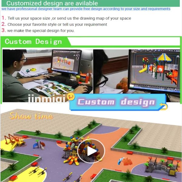 Custom Playground Landscape Design Multifunction Kids Playground Equipment