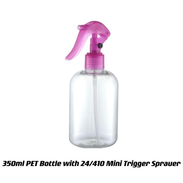 Disinfectant 250ml Plastic PET Bottle with Liquid Sprayer and Customized Pump