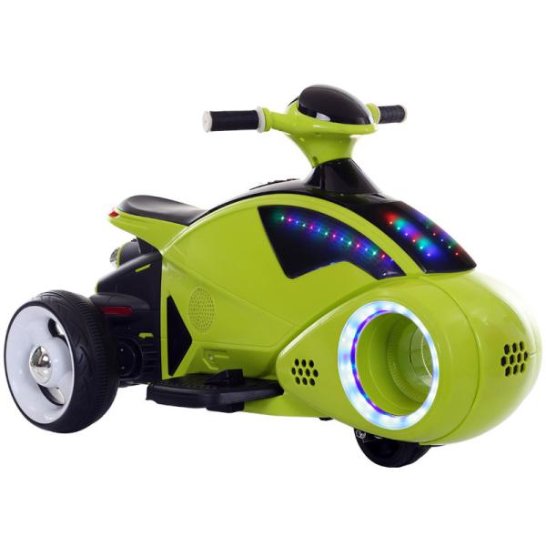 Ride On Toy 3-Wheel Motorcycle Elétrico para Crianças com rodas e música