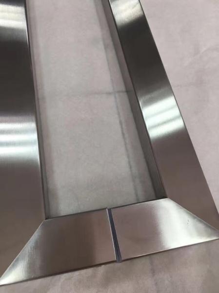 China Custom Made Satin Brush No.4 Stainless Steel Door Handle In Foshan Manufacturer