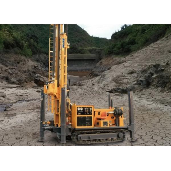 Drilling Depth 400 Meter Pneumatic Rotary Crawler Drilling Rig